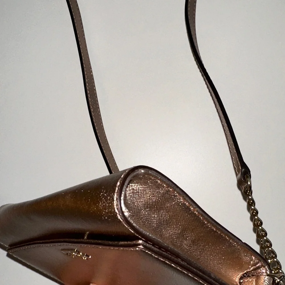 Kate Spade Rose Gold Metallic Crossbody Bag